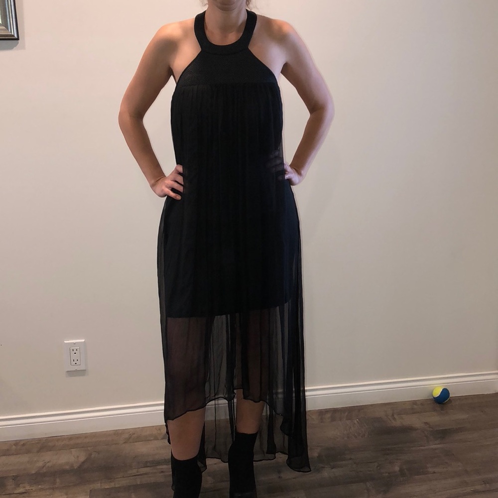 Gorgeous black cocktail dress.